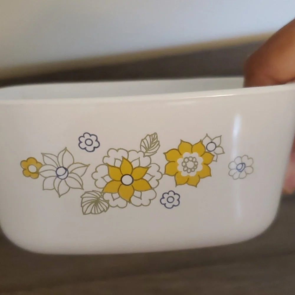 Corning Ware Floral Bouquet Vintage Mini Casserole Dish